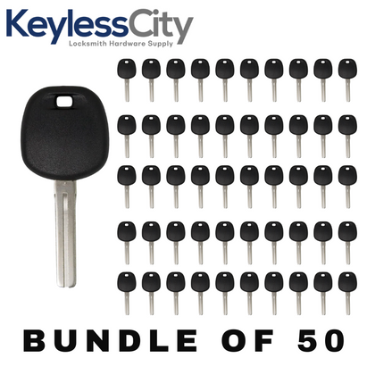 50 X 2001-2010 Lexus Short Blade Transponder Key TOY50 (4D) (AFTERMARKET) (BUNDLE OF 50)