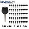 50 X 2001-2010 Lexus Short Blade Transponder Key TOY50 (4D) (AFTERMARKET) (BUNDLE OF 50)