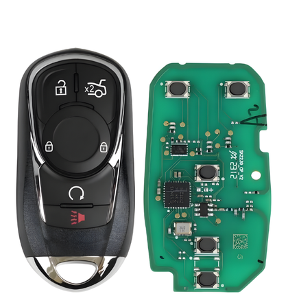 Autel - 5-Button Universal Smart Key - Lock, Unlock, Trunk, Remote Start, Panic - IKEYBK5TPR