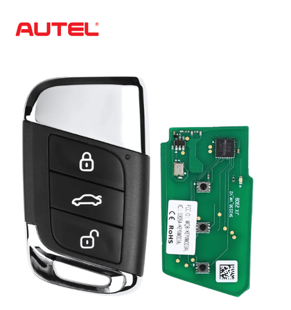 Autel - 3-Button Universal Smart Key - Lock, Unlock, Trunk - IKEYVW3T