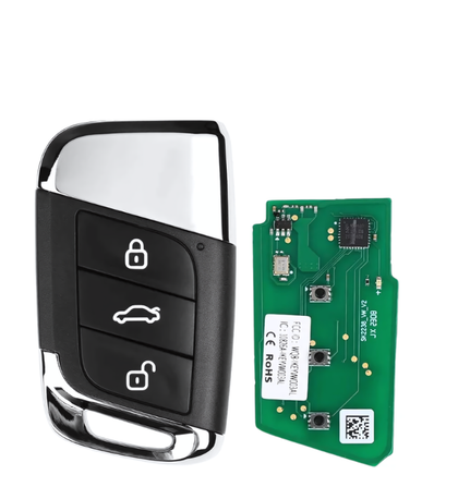 Autel - 3-Button Universal Smart Key - Lock, Unlock, Trunk - IKEYVW3T