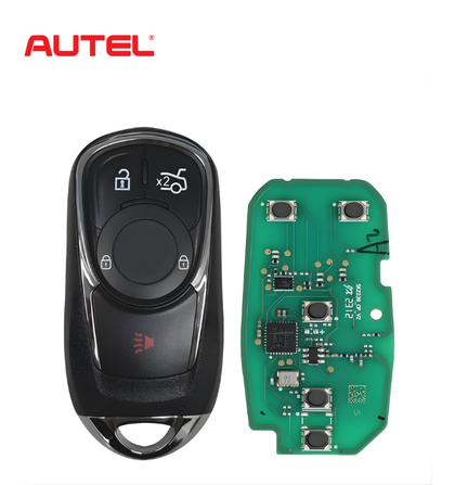 Autel - 4-Button Universal Smart Key - Lock, Unlock, Trunk, Panic - IKEYBK4TP