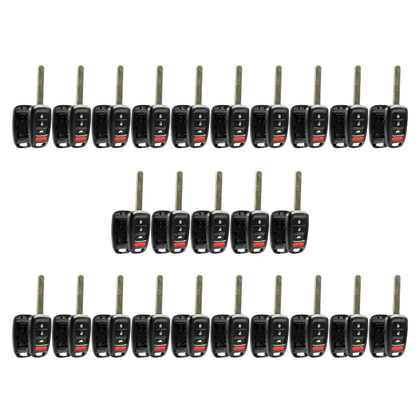 25 X 2013-2017 Honda Accord Civic / 4-Button Remote Head Key SHELL / HO01-SVC / MLBHLIK6-1T (AFTERMARKET)(Bundle of 25)