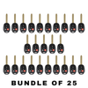 25 X 2012-2014 Toyota Camry - Corolla / 4-Button Remote Head Key SHELL / (AFTERMARKET)(Bundle of 25)