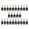 25 X 2012-2014 Toyota Camry - Corolla / 4-Button Remote Head Key SHELL / (AFTERMARKET)(Bundle of 25)