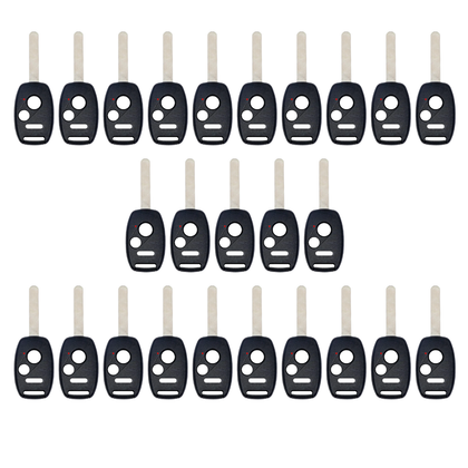 25 X 2002-2014 Honda / 3-Button Remote Head Key Shell with chip holder / HO01 / OUCG8D-380H-A CWTWB1U545 CWTWBIU545 (Bundle of 25)