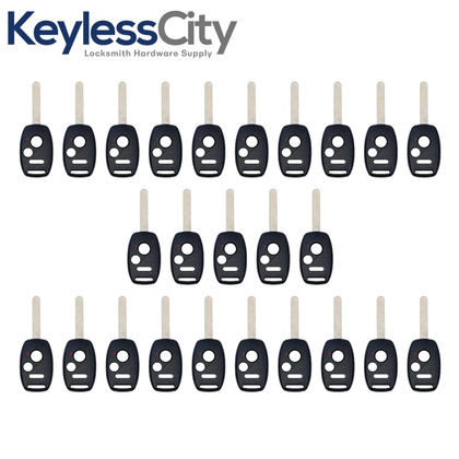 25 X 2002-2014 Honda / 3-Button Remote Head Key Shell with chip holder / HO01 / OUCG8D-380H-A CWTWB1U545 CWTWBIU545 (Bundle of 25)