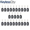 25 X 2002-2014 Honda / 3-Button Remote Head Key Shell / HO01 / OUCG8D-380H-A CWTWB1U545 CWTWBIU545 (Bundle of 25)