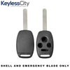 25 X 2005-2013 Honda / 4-Button Remote Head Key STRONG SHELL / HO01 / OUCG8D-380H-A, MLBHLIK-1T, KR55WK49308, N5F-S0084A (AFTERMARKET) (Bundle of 25)