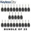 25 X 2005-2013 Honda / 4-Button Remote Head Key STRONG SHELL / HO01 / OUCG8D-380H-A, MLBHLIK-1T, KR55WK49308, N5F-S0084A (AFTERMARKET) (Bundle of 25)