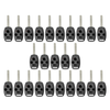 25 X 2003-2014 Honda Acura / 4-Button Remote Head Key Shell / HO01 / KR55WK49308 N5F-S0084A (Bundle of 25)