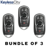 3 X 2017-2020 Buick Envision / 5-Button Smart Key / PN: 13584500 / HYQ4AA (AFTERMARKET)﻿ (BUNDLE OF 3)