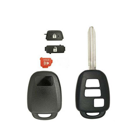 2012-2017 Toyota Scion / 3-Button Remote Head Key SHELL / TR47 / MOZB52TH, GQ4-52T, HYQ12BDM (AFTERMARKET)