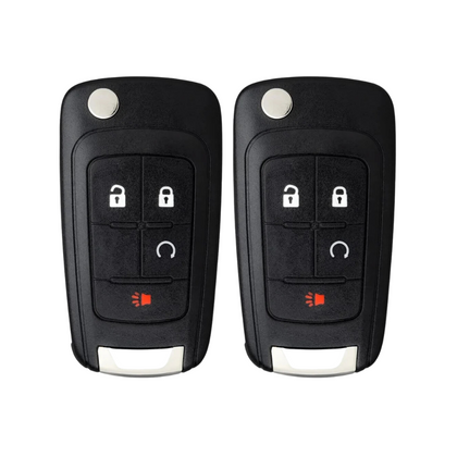 2 X 2010-2019 GM / 4-Button Flip Key / PN: 20873622 / OHT01060512 (AFTERMARKET) (BUNDLE OF 2)