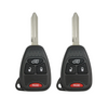 2 X 2004-2018 Chrysler Dodge Jeep / 4-Button Remote Head Key / OHT692427AA (AFTERMARKET) (BUNDLE OF 2)