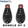 2 X 2008-2012 Chrysler Dodge / 4-Button Fobik Key / M3N5WY783X (AFTERMARKET) (BUNDLE OF 2)