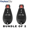 2 X 2008-2013 Chrysler Dodge / 5-Button Fobik Key / M3N5WY783X (AFTERMARKET) (BUNDLE OF 2)