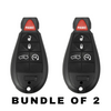 2 X 2008-2013 Chrysler Dodge / 5-Button Fobik Key / M3N5WY783X (AFTERMARKET) (BUNDLE OF 2)