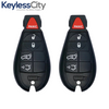 2 X 2008-2013 Jeep / 5-Button Fobik Key / PN: 68066849AA / M3N5WY783X / (AFTERMARKET) (BUNDLE OF 2)