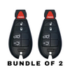 2 X 2008-2013 Jeep / 5-Button Fobik Key / PN: 68066849AA / M3N5WY783X / (AFTERMARKET) (BUNDLE OF 2)