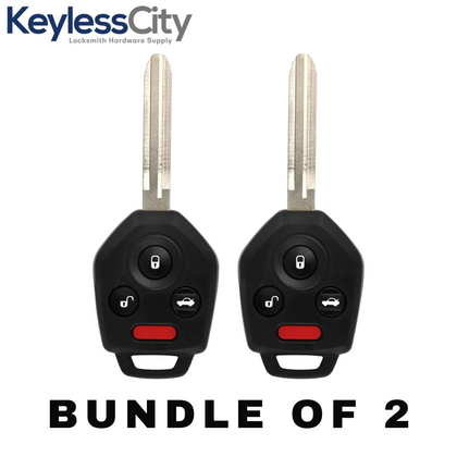 2 X 2012-2019 Subaru / 4-Button Remote Head Key / CWTWB1U811 / B110 / G Chip 80 Bit (AFTERMARKET) (BUNDLE OF 2)