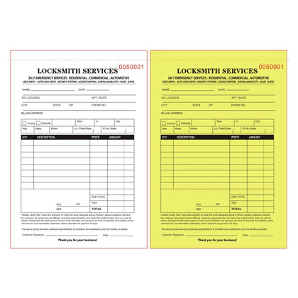 Receipt Book - Invoices For Locksmith