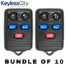 10 X 1998-2012 Ford Expedition / 5-Button Keyless Entry Remote w/Liftgate / PN: 3L7T-15K601-AA / FCC: CWTWB1U551 (BUNDLE OF 10)