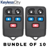 10 X 1998-2008 Ford Windstar Freestar / 5-Button Keyless Entry Remote / PN: 3F2T-15K601-AA / CWTWB1U551 (BUNDLE OF 10)