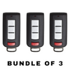 3 X 2008-2020 Mitsubishi Lancer / Outlander / 4-Button Smart Key / PN: 8637B885 / OUC644M-KEY-N (AFTERMARKET) (BUNDLE OF 3)