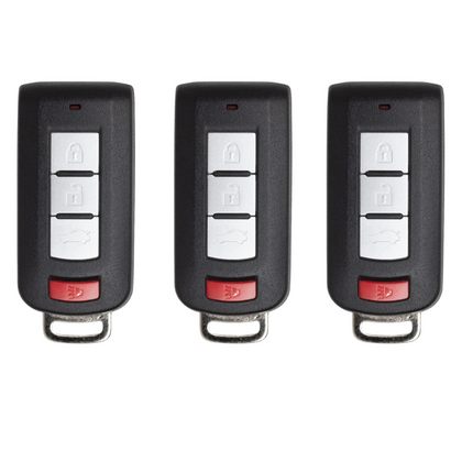 3 X 2008-2020 Mitsubishi Lancer / Outlander / 4-Button Smart Key / PN: 8637B885 / OUC644M-KEY-N (AFTERMARKET) (BUNDLE OF 3)