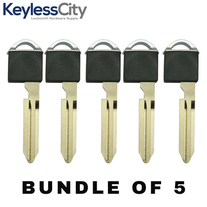 5 X 2006-2020 Nissan Infiniti / Emergency Key with Chip / DA34 / H0564-JG00A (AFTERMARKET) (BUNDLE OF 5)