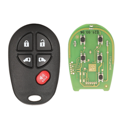 Toyota Style / 5-Button Universal Remote XKTO08EN for VVDI Key Tool (Wired)