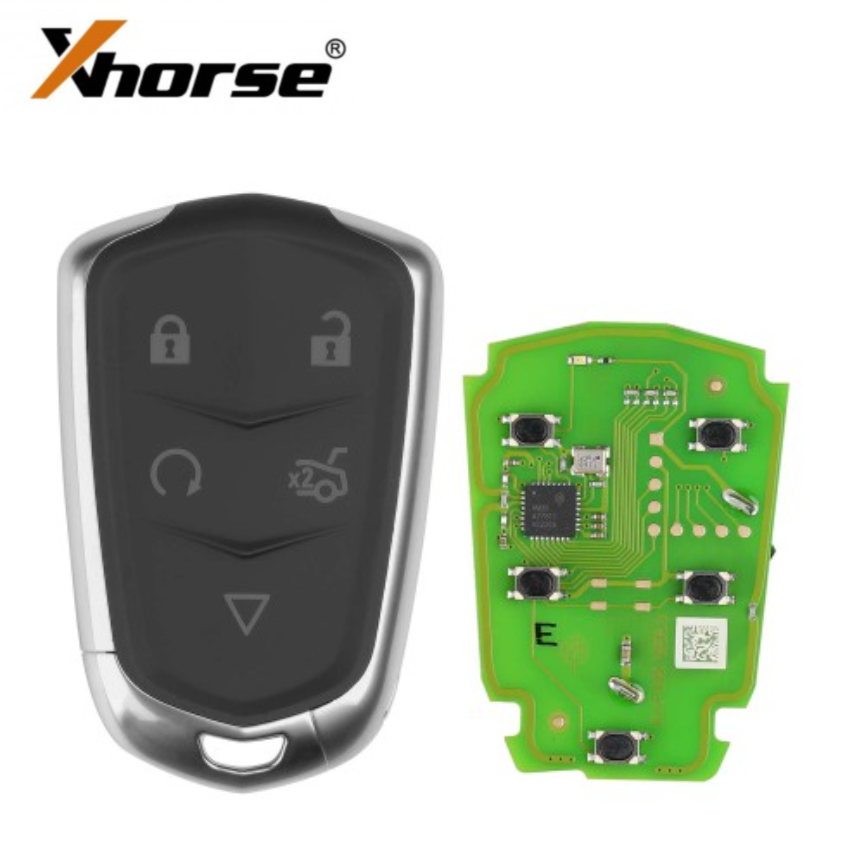 Xhorse XSCD01EN - Cadillac Style 5-Button Universal Smart Key w/ Proxi ...