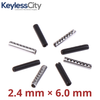 200 pcs / Box  2.4 mm × 6.0 mm Flip Remote Key Blade Fixed Pin Car Key Fob Pins.