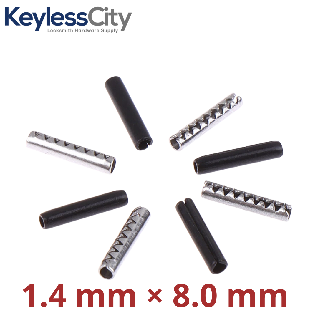 200 pcs / Box  1.4 mm × 8.0 mm Flip Remote Key Blade Fixed Pin Car Key Fob Pins.