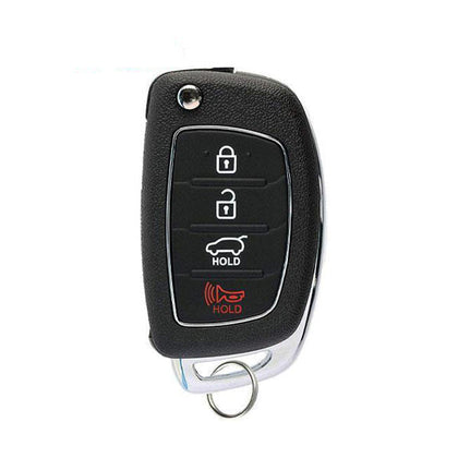 2013-2016 Hyundai Santa Fe / 4-Button Flip Key SHELL / TQ8-RKE-3F04 (AFTERMARKET)