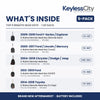 Locksmith Essentials: Top 5 Remote Head Keys 5-Pack – Ford / Chrysler / Dodge / Jeep / Toyota (AFTERMARKET)