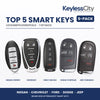 Locksmith Essentials: Top 5 Smart Keys 5-Pack – Nissan / Chevrolet / Ford / Dodge / Jeep (AFTERMARKET)