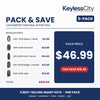 Locksmith Essentials: Top 5 Smart Keys 5-Pack – Nissan / Chevrolet / Ford / Dodge / Jeep (AFTERMARKET)