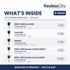 Locksmith Essentials: Top 5 Transponder Keys 5-Pack – Ford / GM / Nissan / Honda (AFTERMARKET)