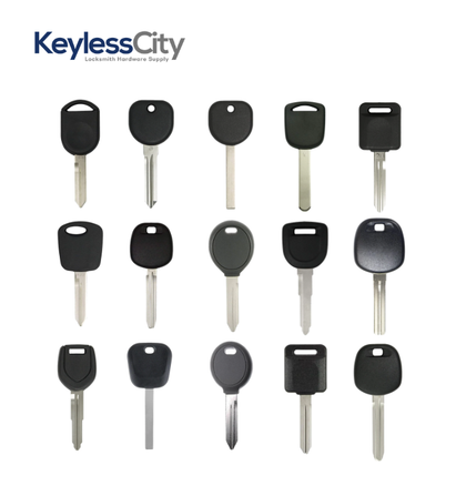 15 pcs Most Popular Transponder Keys Variety Pack – Locksmith Starter (BUNDLE OF 15)