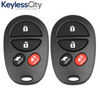 2 X 2008-2017 Toyota / 4-Button Keyless Entry Remote / GQ43VT20T (AFTERMARKET) (BUNDLE OF 2)