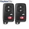 2 X 2009-2014 Toyota Avalon Camry / 4-Button Smart Key w/ Trunk / PN: 89904-06131/ HYQ14AEM (AFTERMARKET) (BUNDLE OF 2)