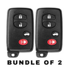 2 X 2009-2014 Toyota Avalon Camry / 4-Button Smart Key w/ Trunk / PN: 89904-06131/ HYQ14AEM (AFTERMARKET) (BUNDLE OF 2)