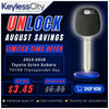 2013-2018 Toyota Scion Subaru - TOY49 Transponder Key - (Special G Chip) (AFTERMARKET)