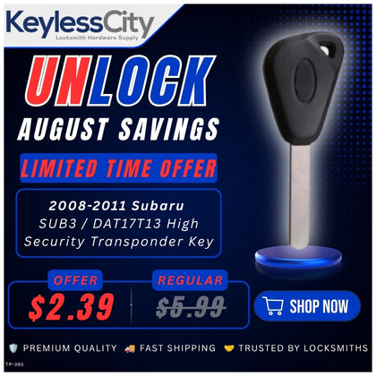 Subaru SUB3 / DAT17T13 High Security Transponder Key