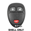 2007-2017 GM Keyless Entry Remote SHELL For OUC60270 - Black (JMA GM-4-RKE)