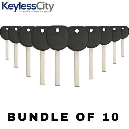10 X 2010 - 2019 GM B119 Transponder Key (AFTERMARKET) (BUNDLE OF 10)