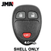 2007-2017 GM Keyless Entry Remote SHELL For OUC60270 - Black (JMA GM-4-RKE)