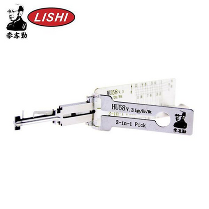 ORIGINAL LISHI - HU58 BMW / 2-in-1 Pick & Decoder / Twin Lifter / AG